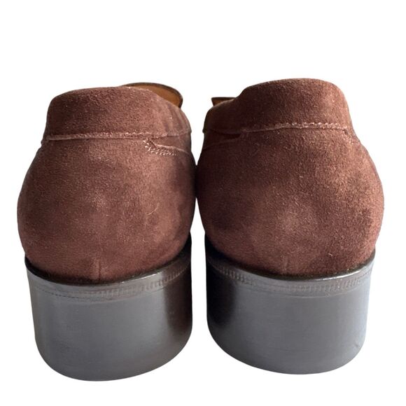 Loro Piana Men\'s Loafers Suede Chocolate Brown Size 39 US 7 Moccasin New main image 7